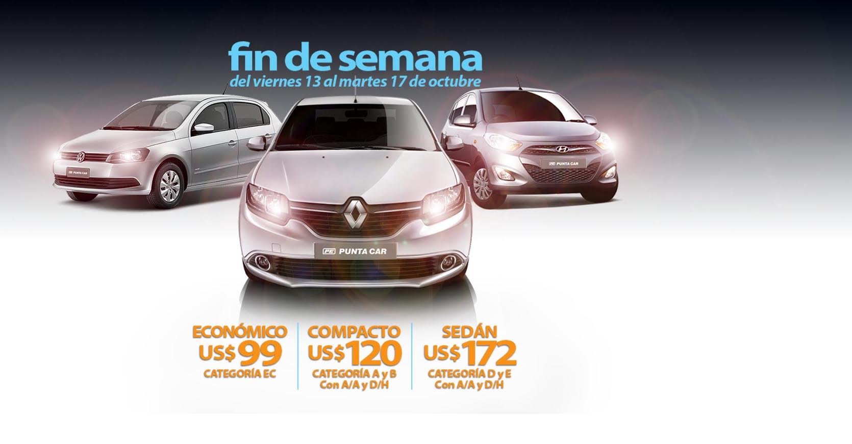 Puntacar Rent a Car. Alquiler de autos en Uruguay.